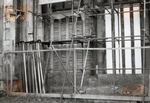 Restoration of half timber work 1984