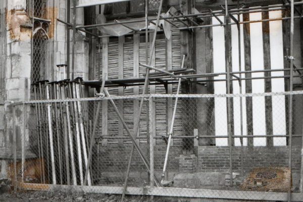 Restoration of half timber work 1984