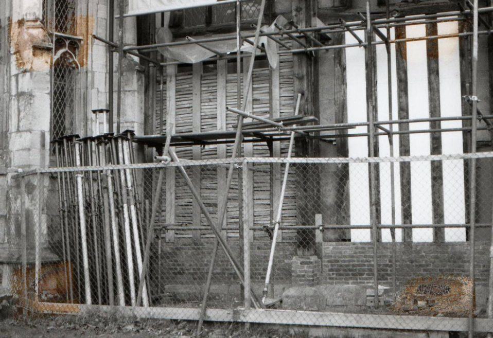 Restoration of half timber work 1984