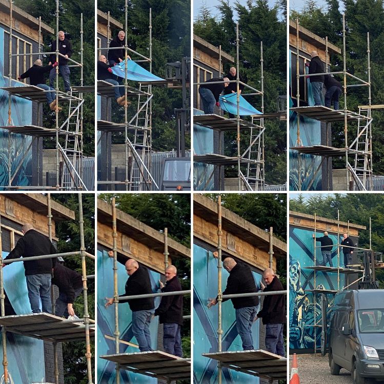 Astra Antiques Mural Installation